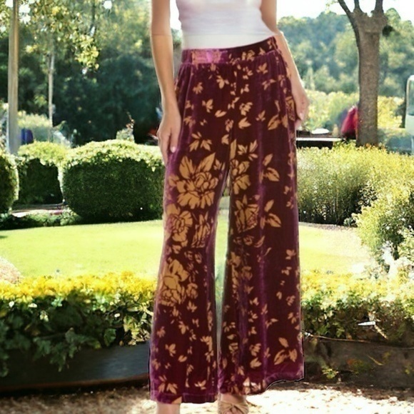 Johnny Was Rising Moon Easy Silk-Blend Pant NWT